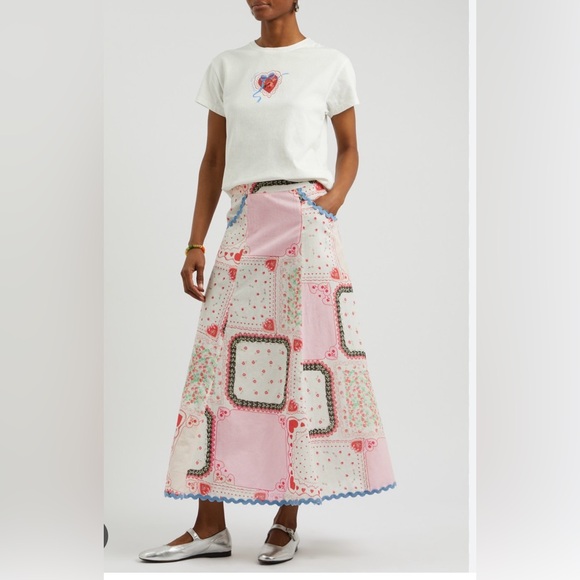 Damson Madder Dresses & Skirts - Damson Madder Patchwork Maxi Cotton Skirt